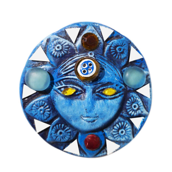 تميمة جدارية فخار مزخرف معلق على الحائط موديل خورشيد