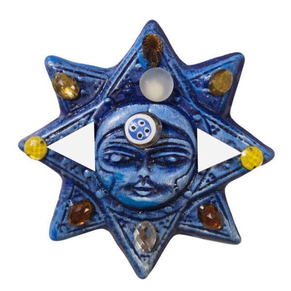 تميمة جدارية فخار مزخرف معلق على الحائط موديل الشمس