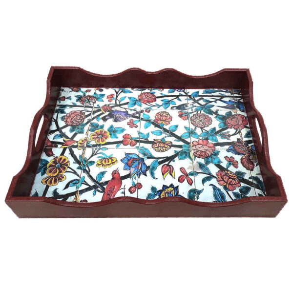 صينية خشبية "جولاسا" الفارسية – مصممة بشكل جميل للتقديم