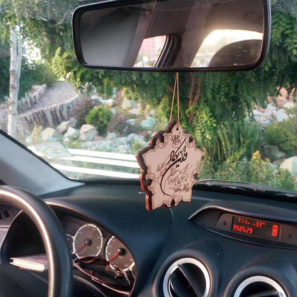 إسلامية قلادة زينة مرآة الرؤية الخلفية للسيارة – مزينة بآية وَإِن كَادَ