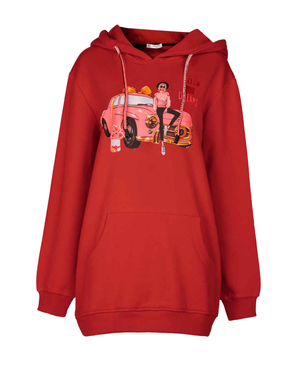 هودي نسائي من القطن موديل 51604