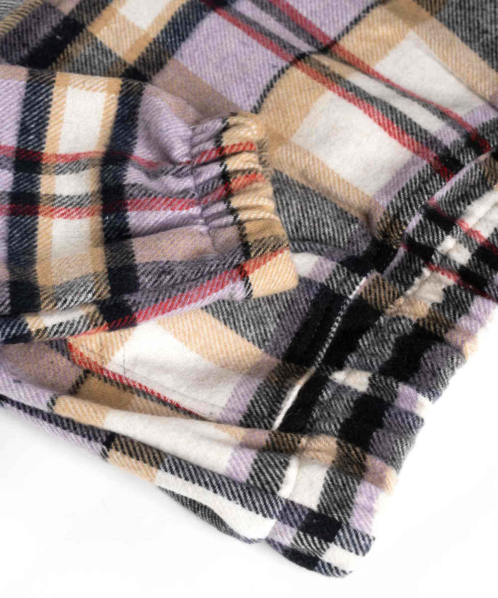 هودي نسائي من القطن بنقشة مربعات موديل 58790