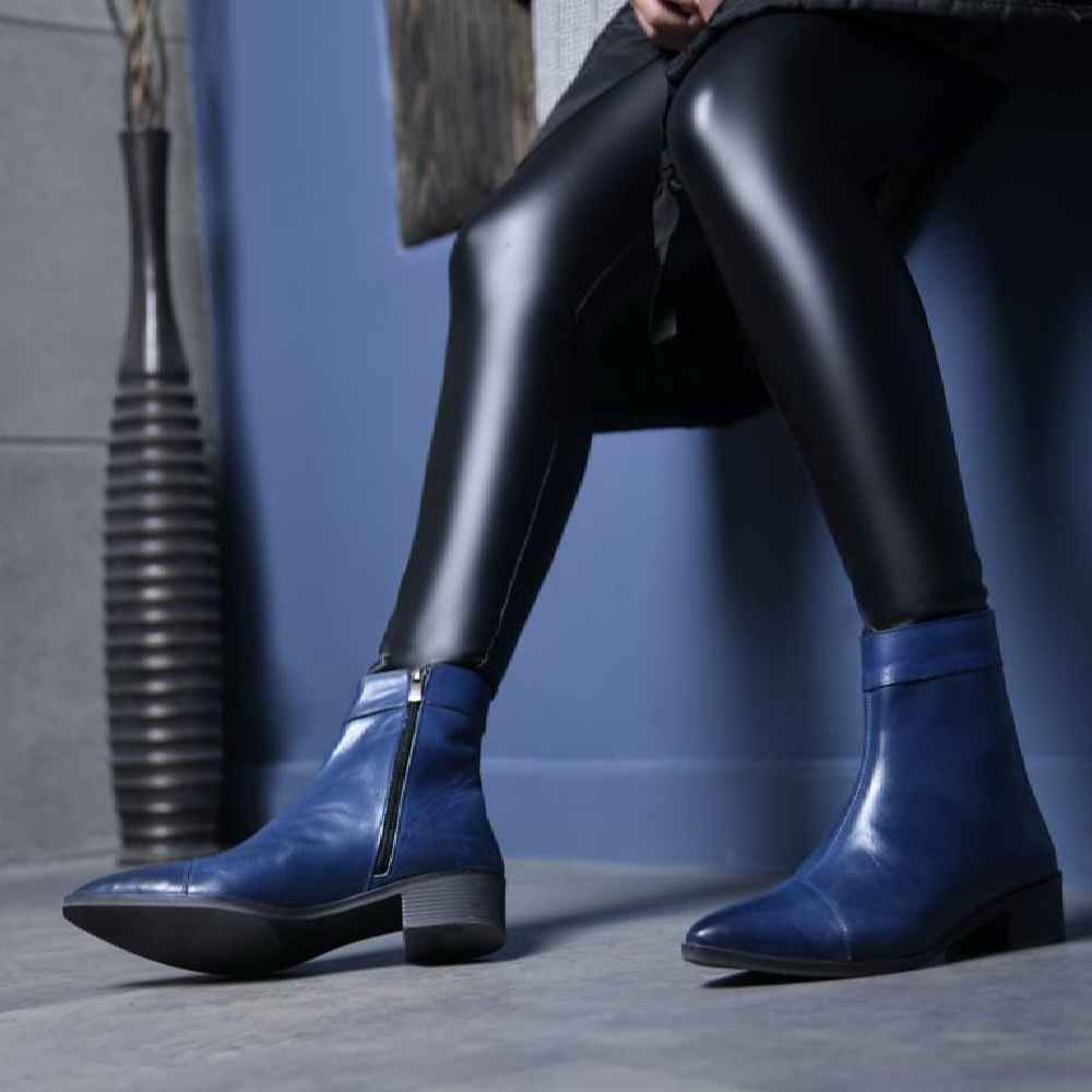 بوتات كاحل جلدية للنساء – نموذج 115