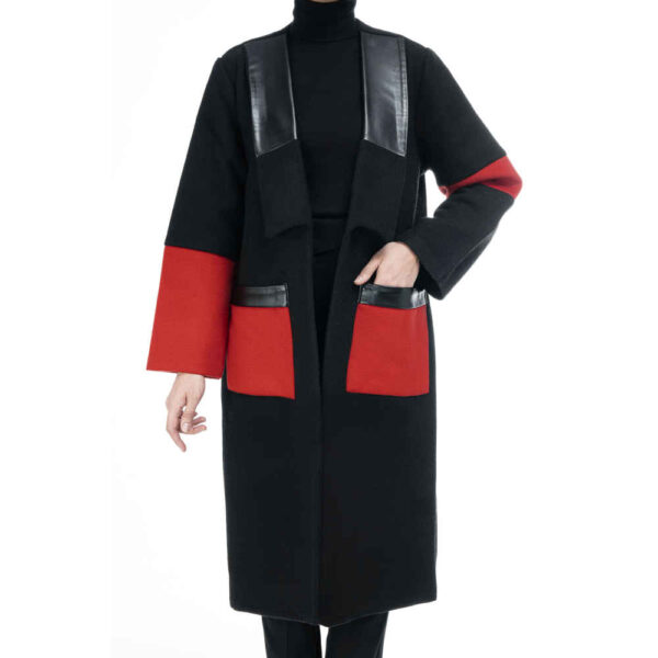 معطف قطني ذو صدرين للنساء – 36901