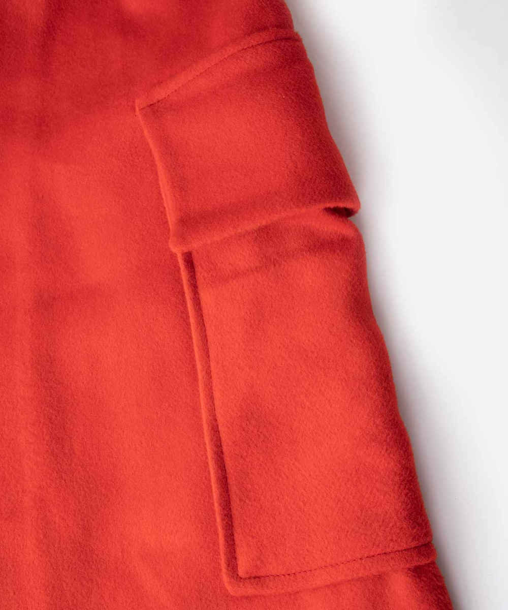 معطف قطني أنيق ذو صدرين للنساء – 36903