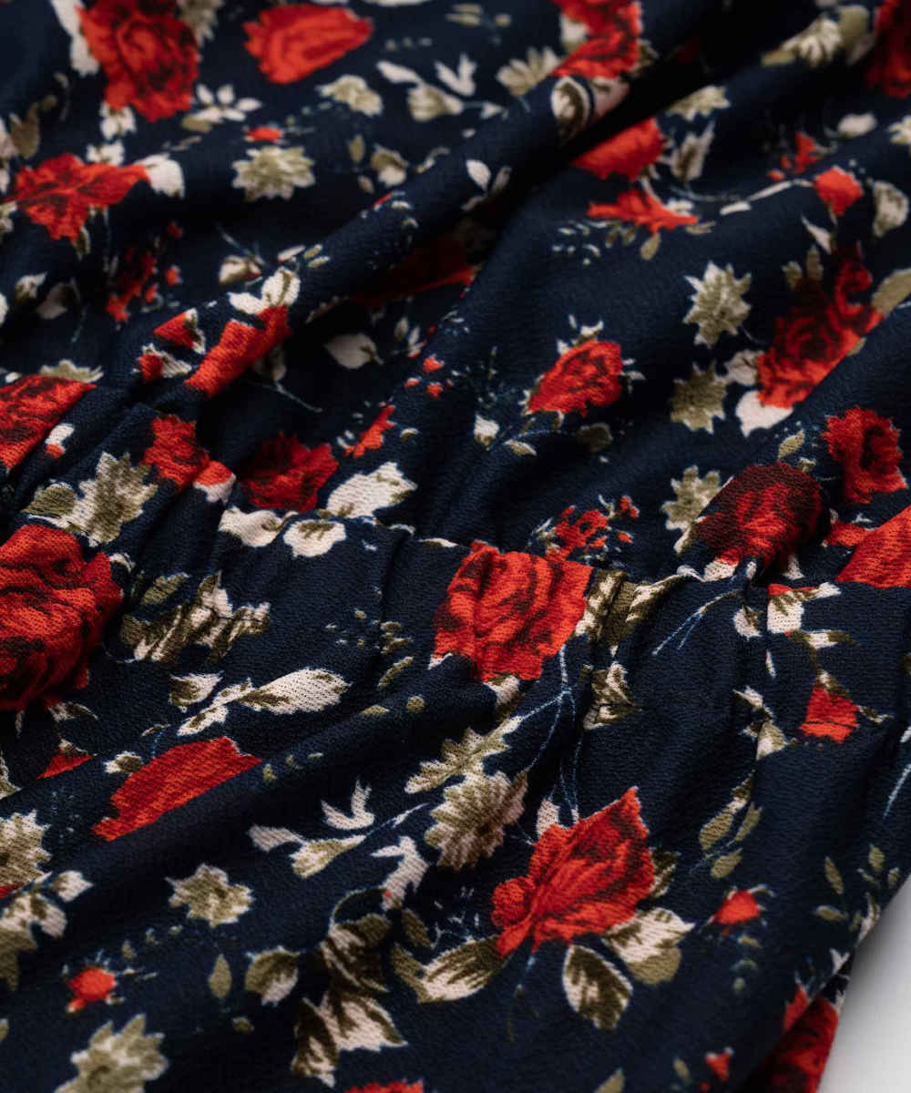 رمبر مزخرف بالزهور للنساء مع أرجل قصيرة موديل لاله