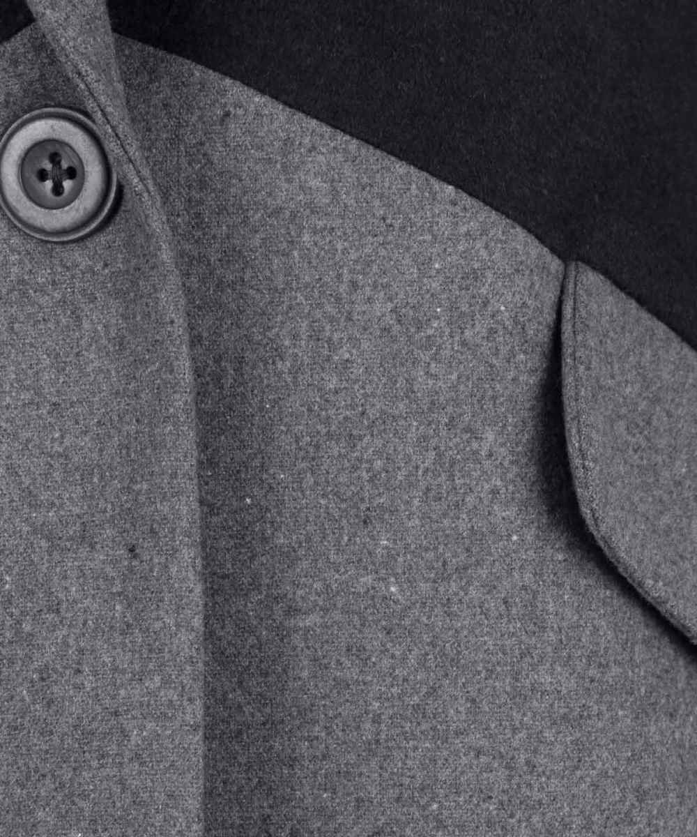 معطف صوفي ذو صدرين للنساء – 37505