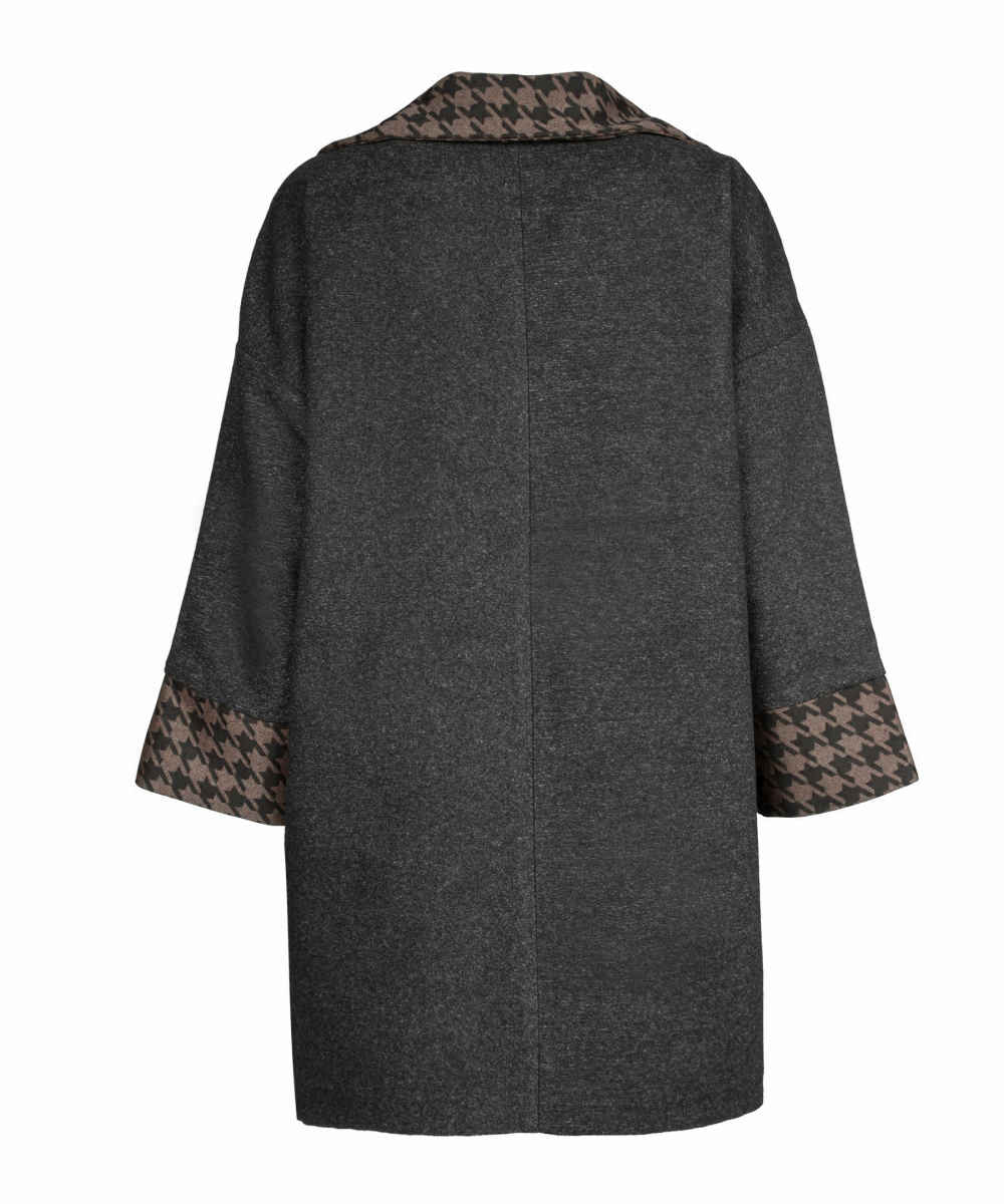 معطف صوفي أنيق ذو صدرين للنساء – 54726