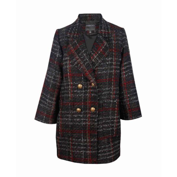 معطف أنيق ذو صدرين للنساء – عصري ومتعدد الاستخدامات