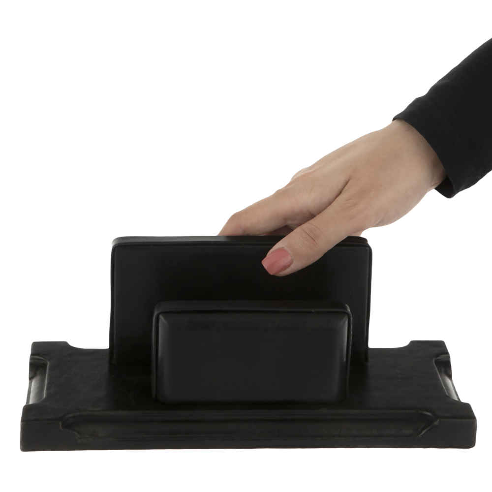 مجموعة منظمات مكتبية من الجلد الأسود – 10 قطع