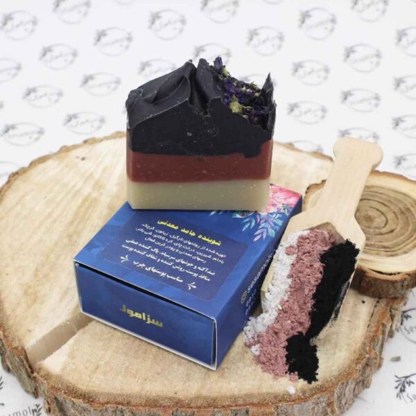 صابون طبيعي للبشرة الدهنية بمكونات معدنية (x6)