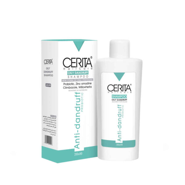 شامبو سيريتا المضاد للقشرة للشعر الدهني - يتحكم في القشرة، يهدئ فروة الرأس (عبوة من 4)