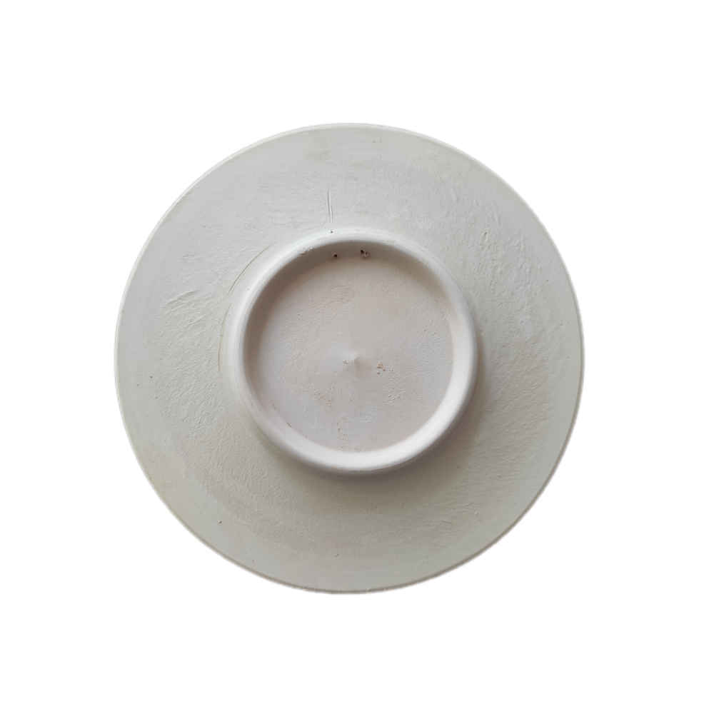 طبق فخار مزخرف مرسوم يدوياً بفن النقاط أبان