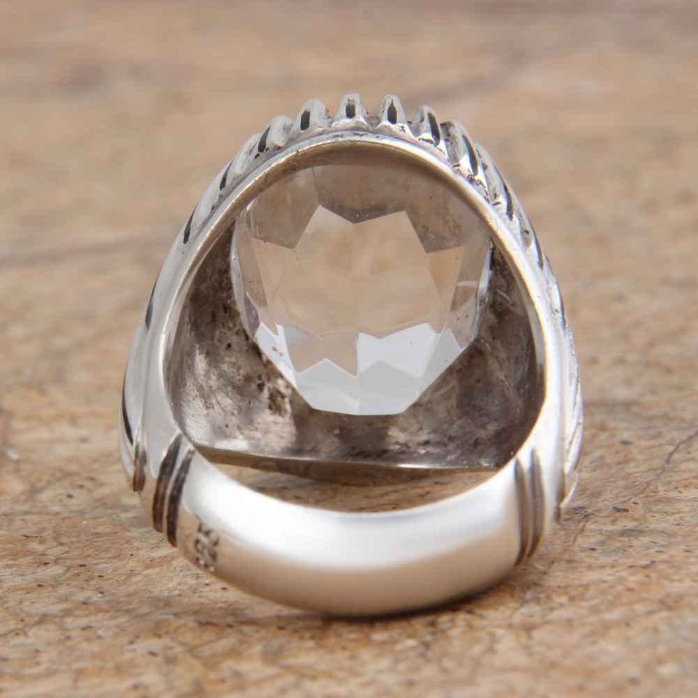 خاتم درّ النجف فضة إيراني للرجال – أناقة عماد