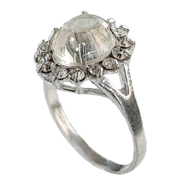 خاتم درّ النجف فضة للنساء للخطوبة - فرحة نسرين