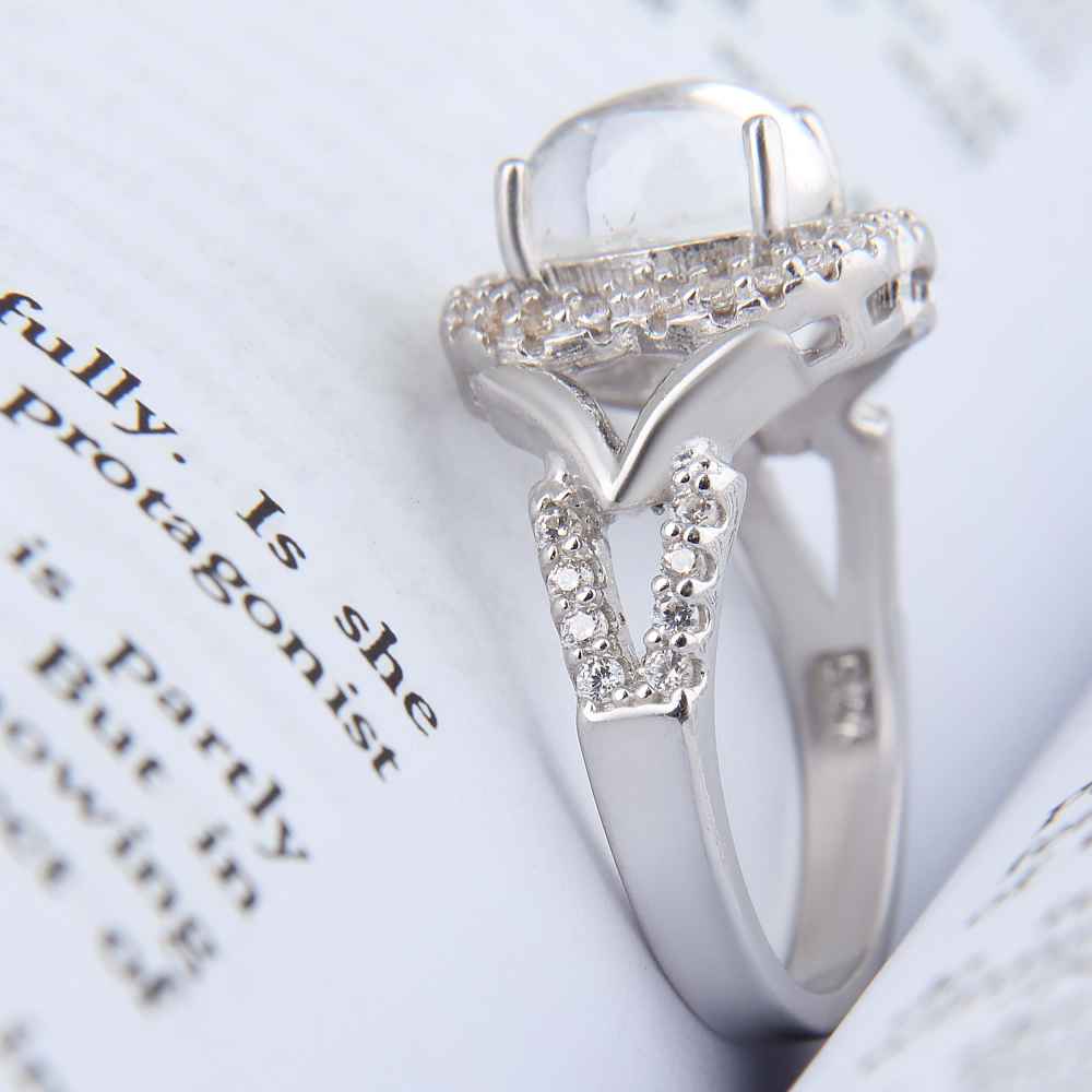 خاتم درّ النجف فضة للنساء للخطوبة – فرحة ريحان