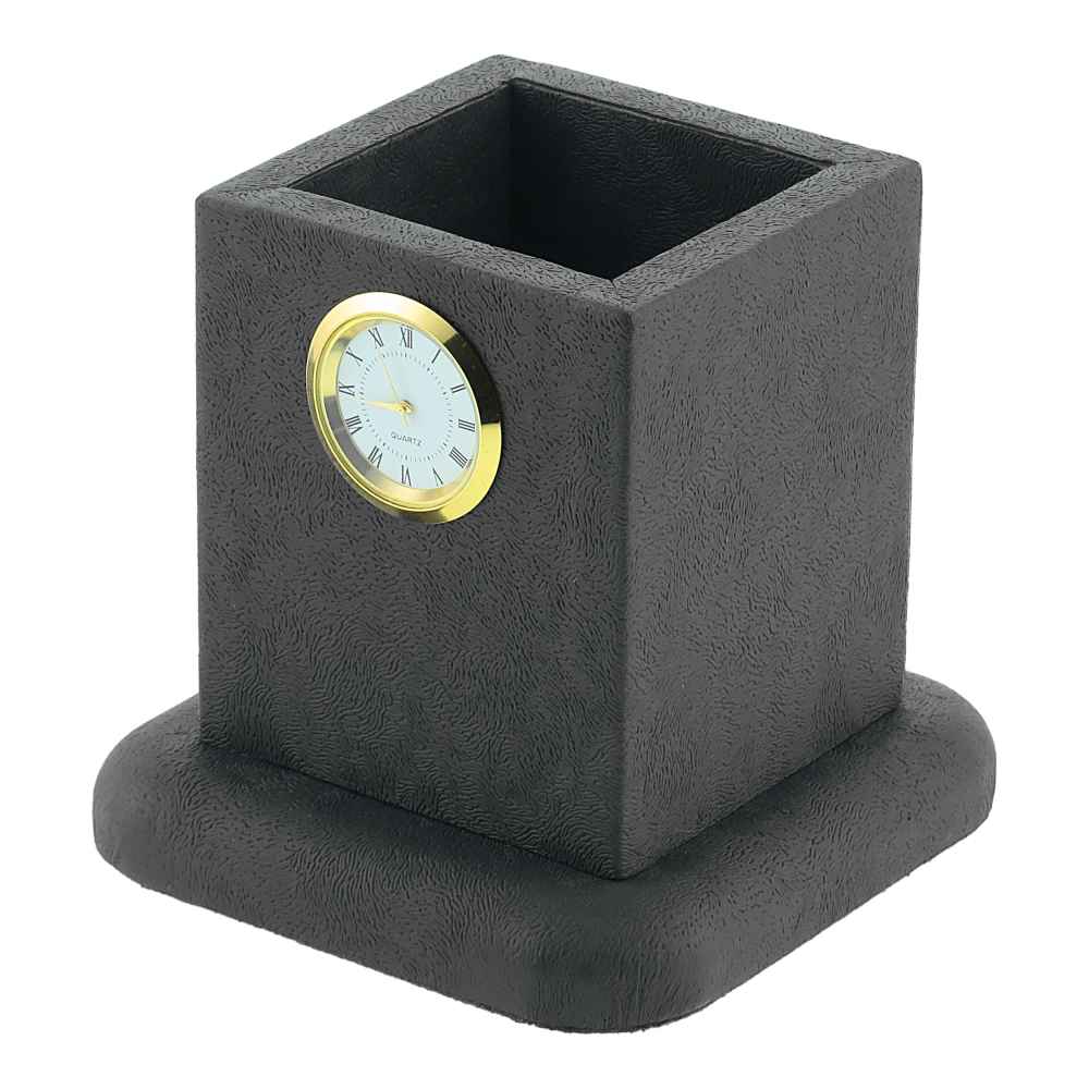 مجموعة مكتب من الجلد الرمادي – 14 قطعة