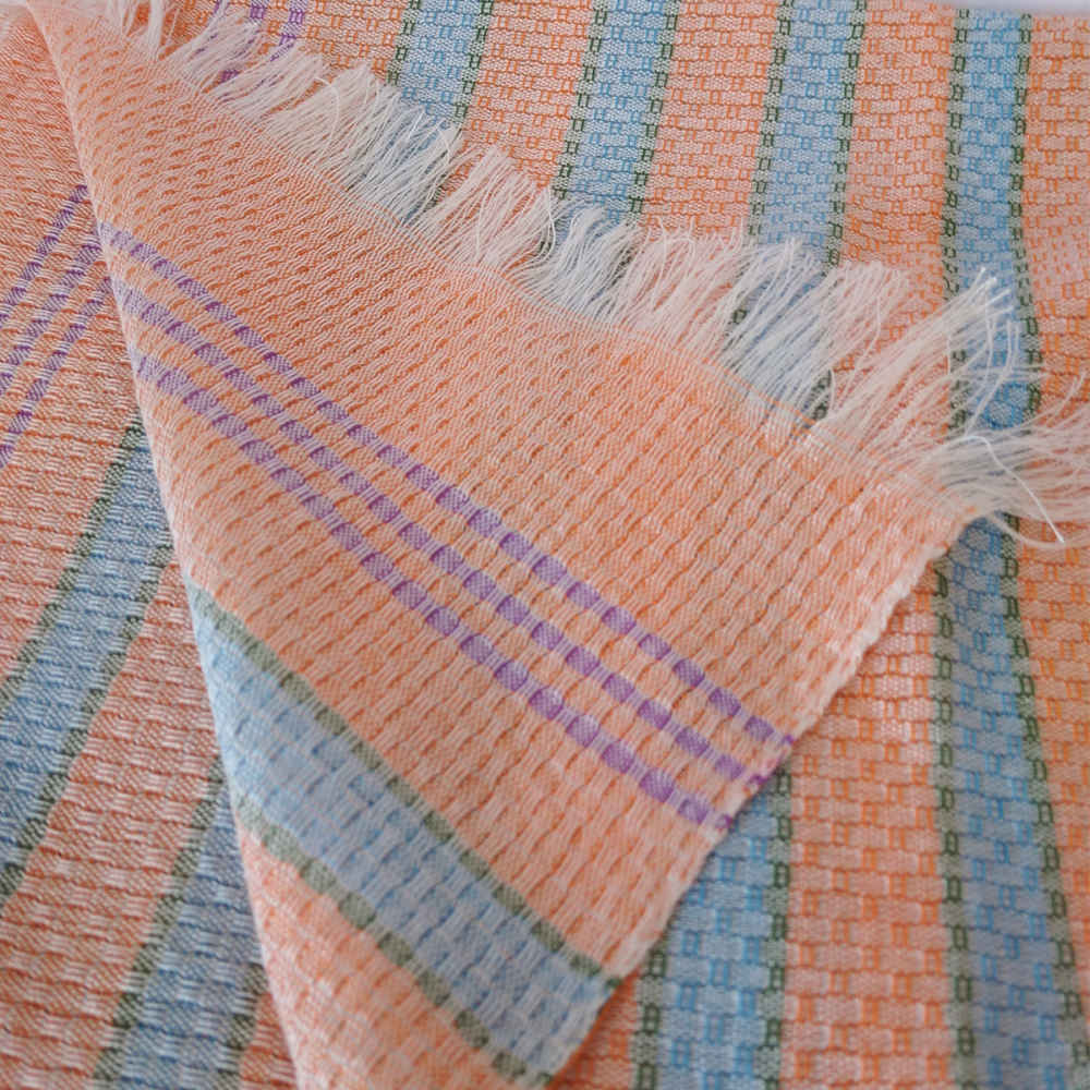 منشفة يد قطن إيراني – منسوجة يدويًا توبافي موديل ملون (عبوة من 2)