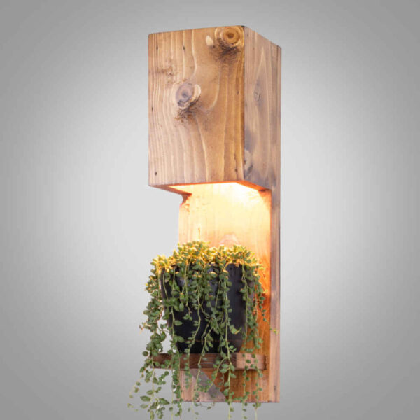 أضواء جدارية خشبية بأسلوب عصري وبسيط، جمالية مريحة G13