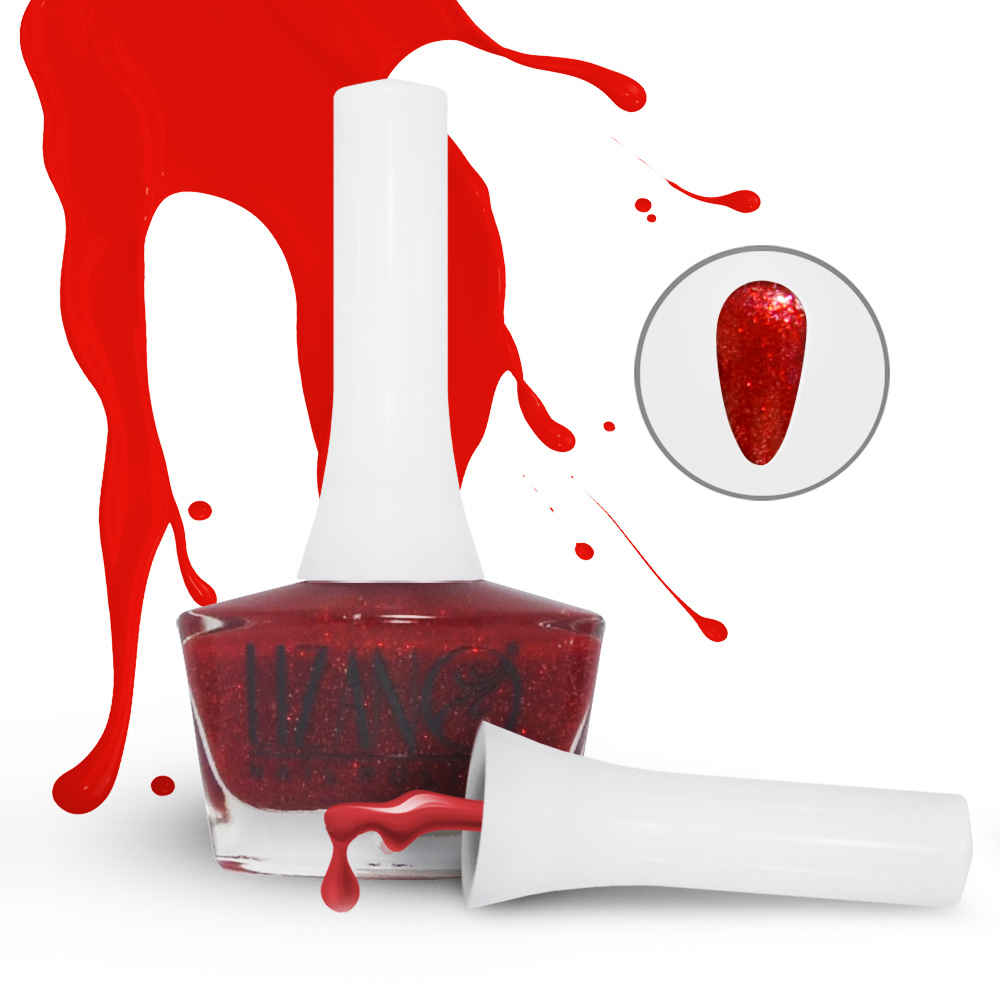 طلاء أظافر حلال بلمسة لامعة وقابل للتنفس بألوان الأحمر (6x)