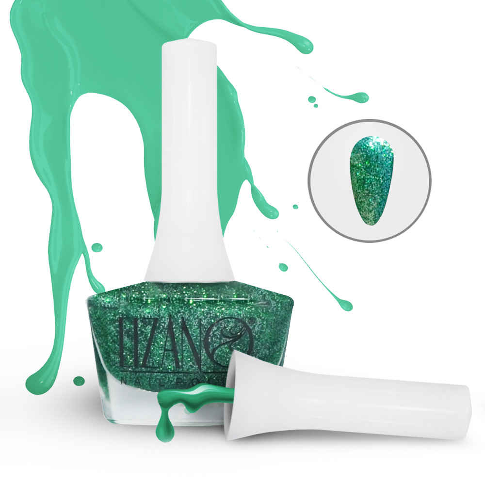 طلاء أظافر حلال بلمسة براقة وقابل للتنفس بألوان لامعة (6x)