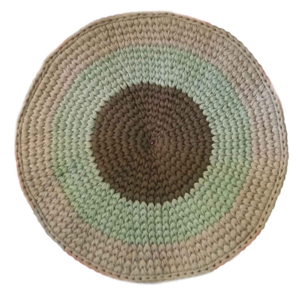 سجادة أرضية مكرامية مصنوعة يدويًا من بوهو – تصميم كلاسيكي