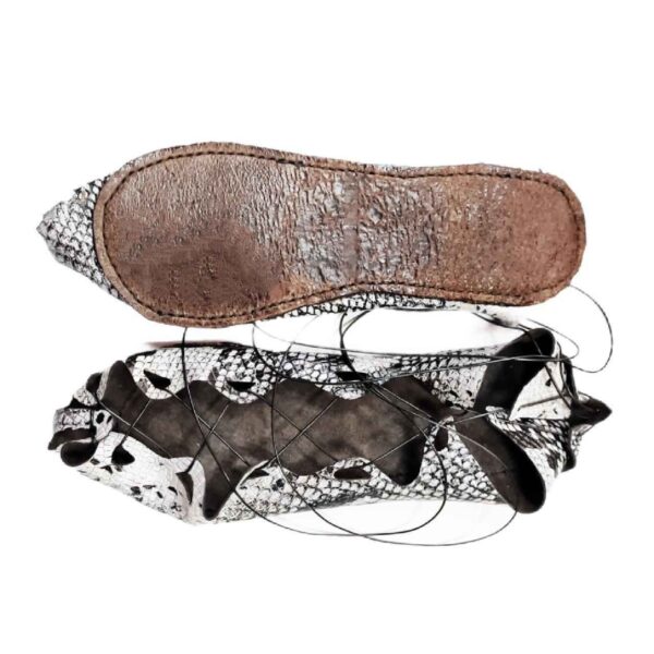 شبشب بيرسي أنيق للنساء - مصنوع من الجلد الأصلي