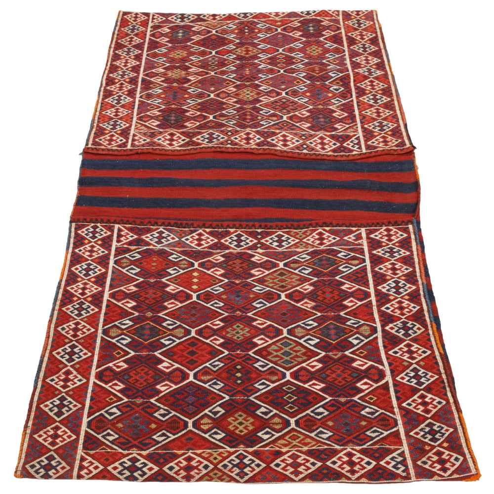 حقيبة سرج إيرانية عتيقة – مصنوعة يدويًا ومستعملة – غوغان