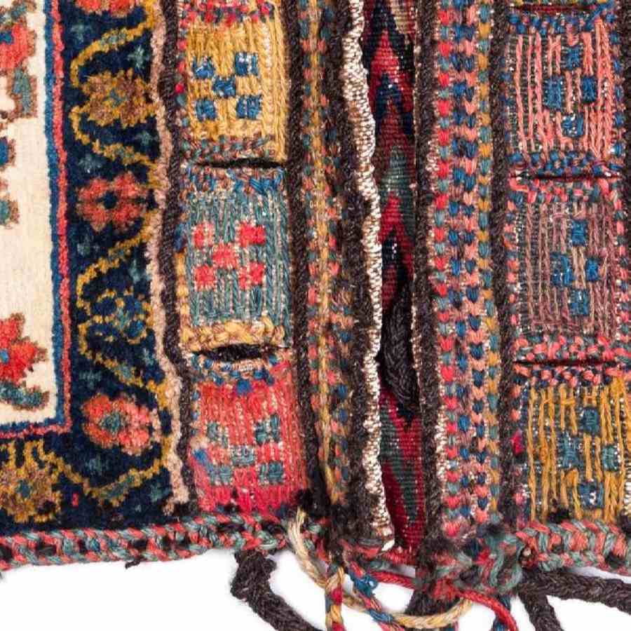 حقيبة سرج إيرانية عتيقة – مصنوعة يدويًا ومستعملة – كيان