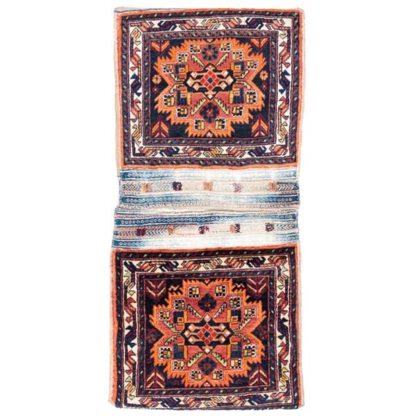 حقيبة سرج إيرانية عتيقة – مصنوعة يدويًا ومستعملة - سرو