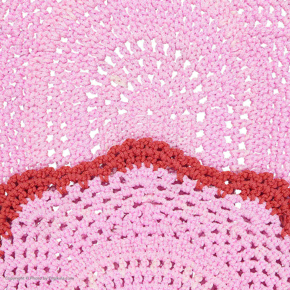 سجادة أرضية مكرامية مصنوعة يدويًا من بوهو – نمط فرشينة