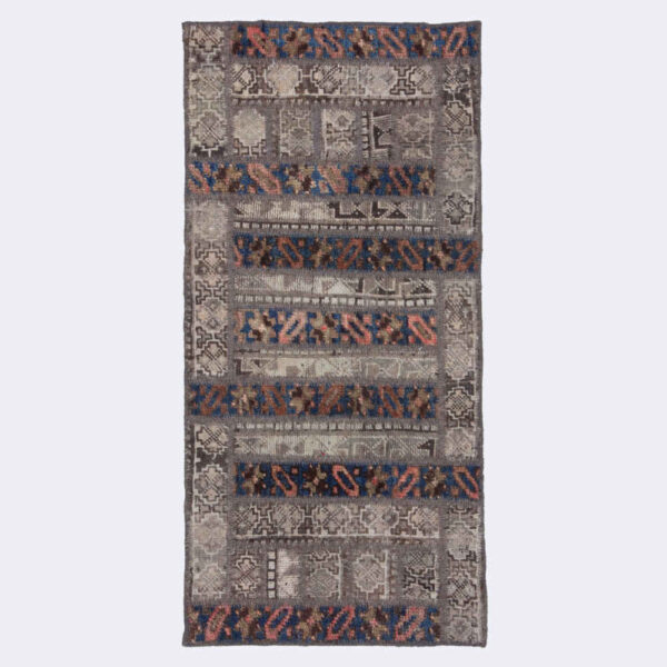 سجادة مرقعة إيرانية قديمة محبوكة يدويًا