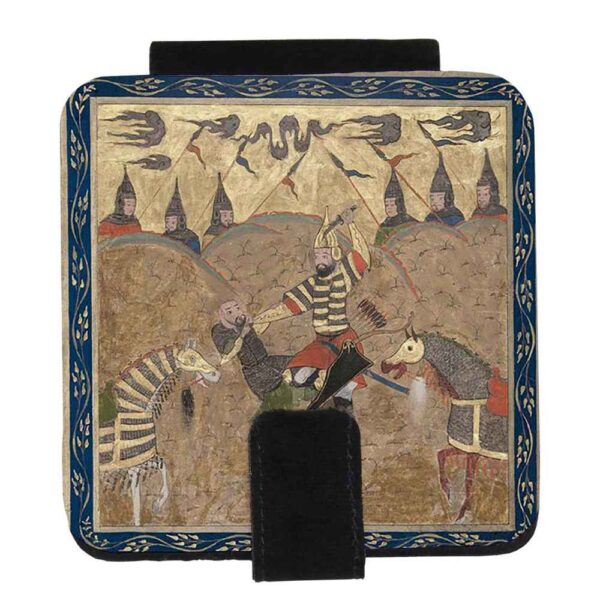 مرآة جيب بنقشة نبارد مستوحاة من الفن الإيراني