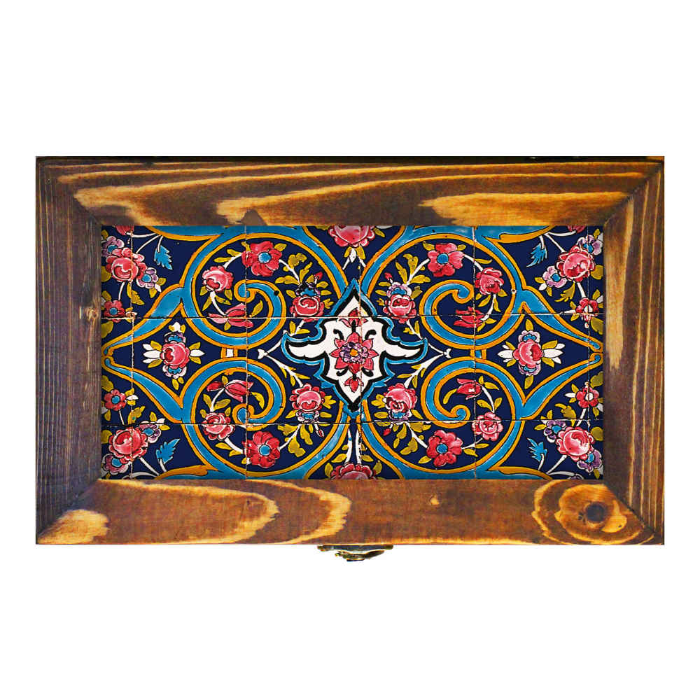 صندوق تخزين أدوات المائدة الخشبي نموذج فريبا