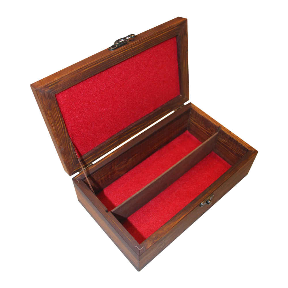 صندوق تخزين أدوات المائدة الخشبي نموذج تقليدي