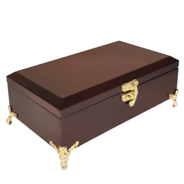 صندوق تخزين أدوات المائدة الخشبي نموذج ديان