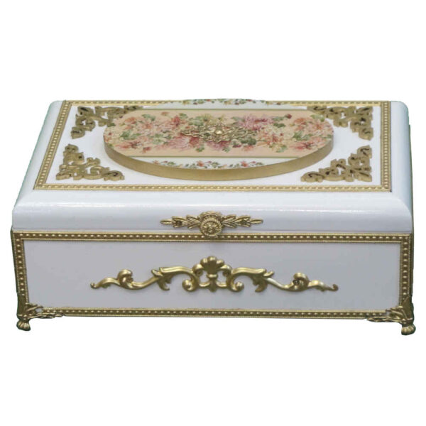 صندوق تخزين أدوات المائدة الخشبي نموذج كماند