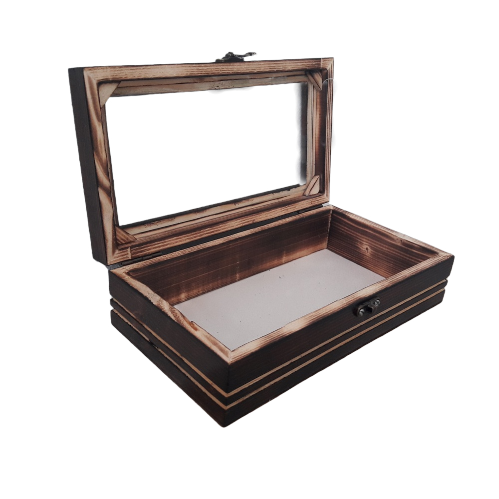 صندوق تخزين أدوات المائدة الخشبي نموذج لتكا