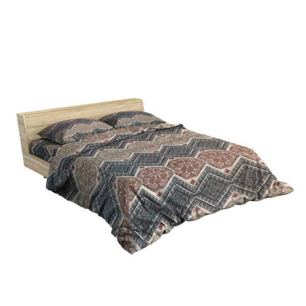 غطاء لحاف مزدوج من القطن والبوليستر – ناعم جدًا، طراز قلعه