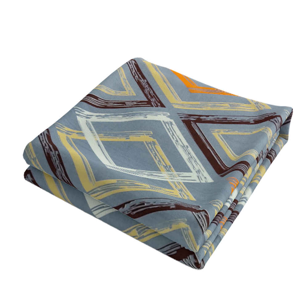 غطاء لحاف مزدوج من القطن والبوليستر – ناعم جدًا، طراز هندسي