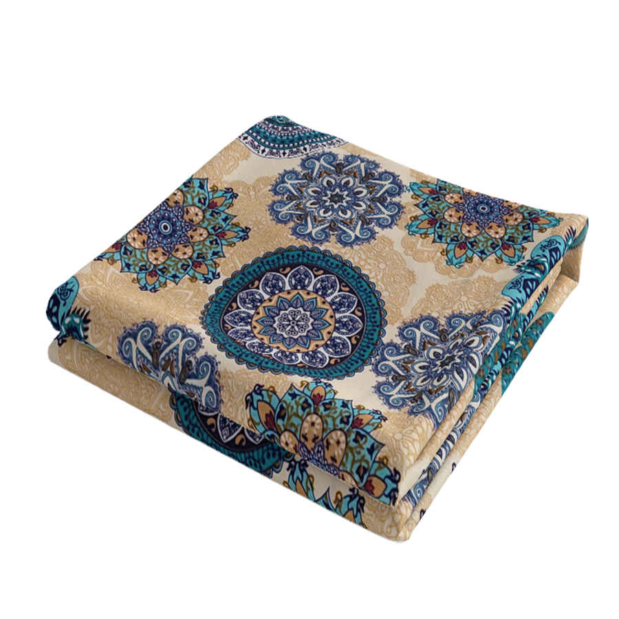 غطاء لحاف مزدوج من القطن والبوليستر – ناعم جدًا، طراز خورشيد