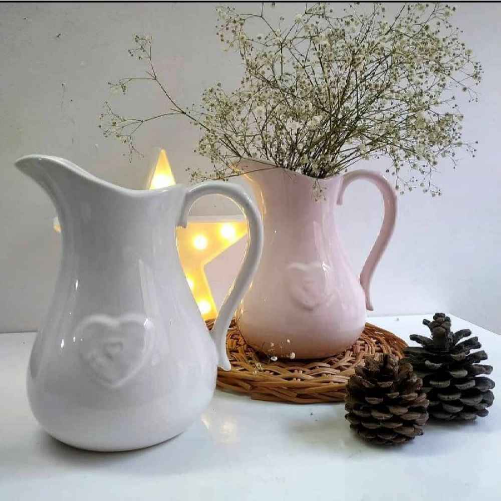 مزهرية جرة من السيراميك الزخرفية موديل لوف