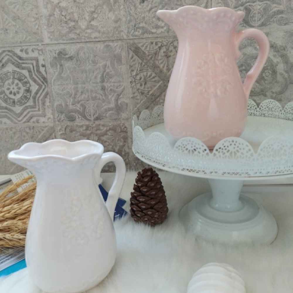 مزهرية جرة من السيراميك الزخرفية موديل روز