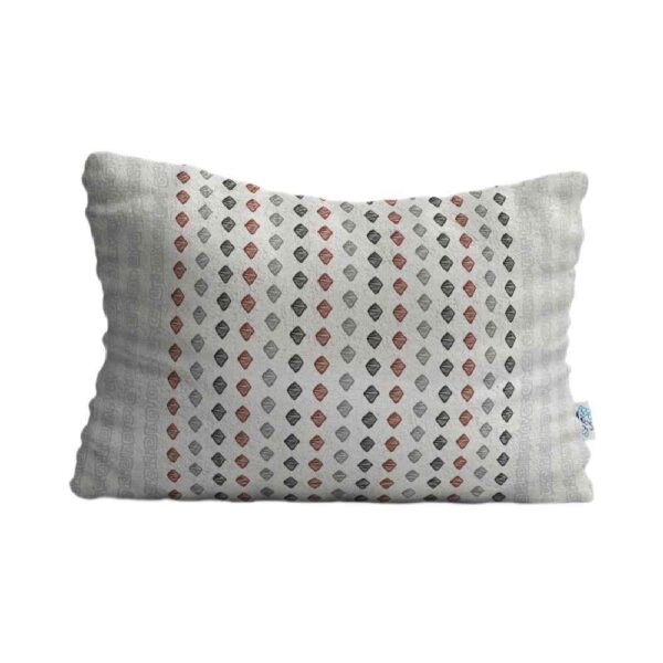 وسادة مخدة راحة النوم – غطاء مخمل رمادي موديل نقطة (2x)