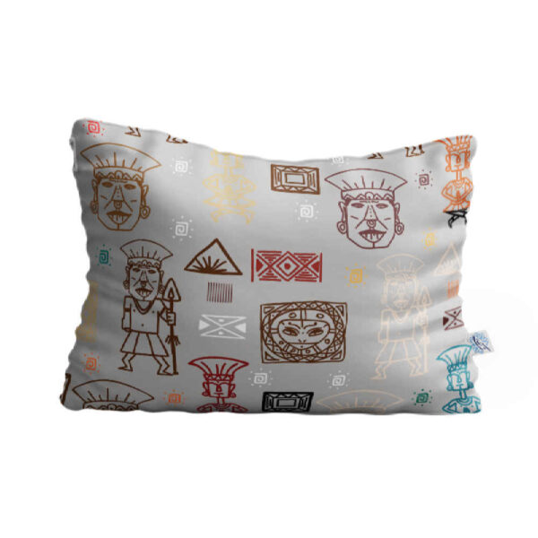 وسادة مخدة راحة النوم – غطاء مخمل رمادي موديل تقليدي (2x)