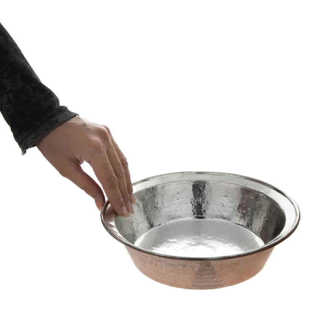 مقلاة نحاسية إيرانية مصنوعة يدويًا – تصميم آتوسا