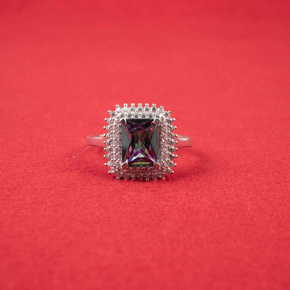 خاتم فضة توباز أزرق للنساء – مهسا