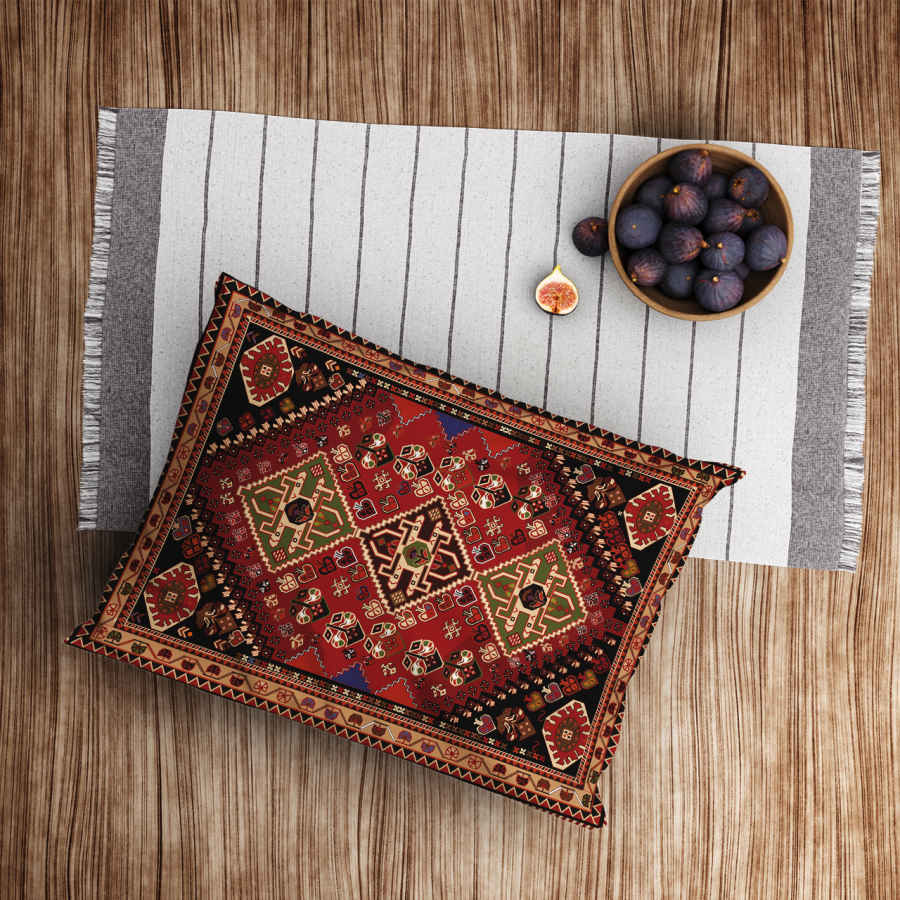 غطاء مخدة مخمل إيراني – حجم قياسي موديل كارين – أنيقة ودافئة (x2)