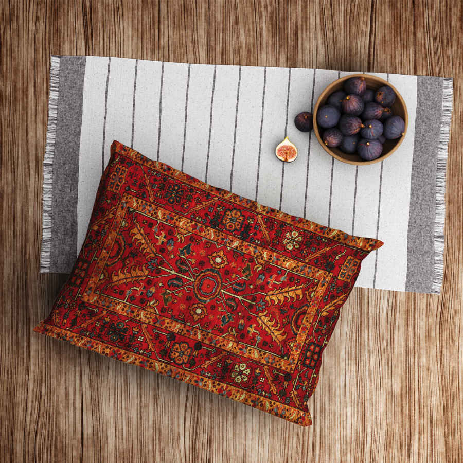 غطاء مخدة مخمل إيراني – حجم قياسي موديل پناه – تصميم رفيع (x2)