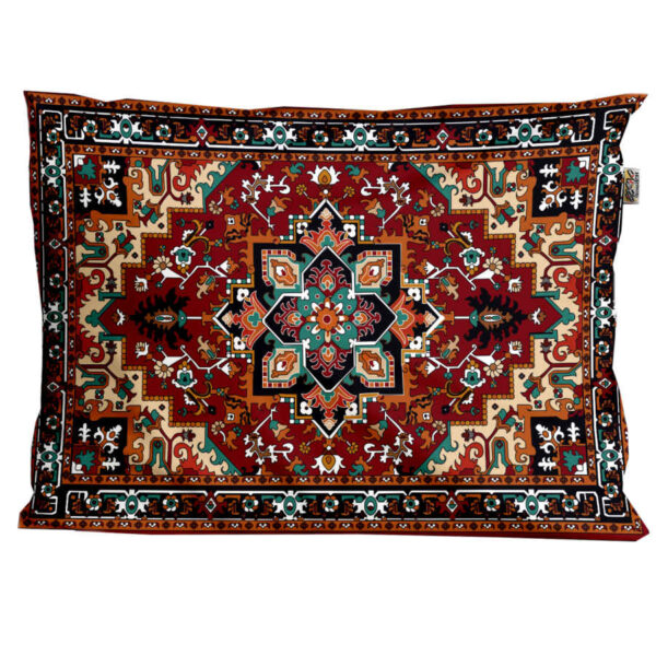 غطاء مخدة مخمل إيراني – حجم قياسي موديل تيارا – سحر كلاسيكي (x2)